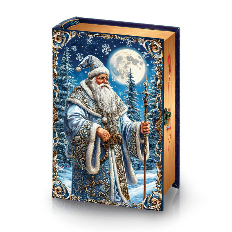сладкий новогодний подарок Книга малая Дед Мороз при луне