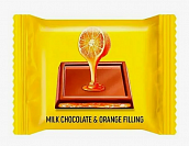 O'Zera молочный шоколад Milk & Orange filling с желейной апельсиновой начинкой (КДВ)